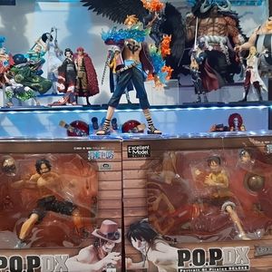 one piece ace luffy and marco portrait of pirates figure lot